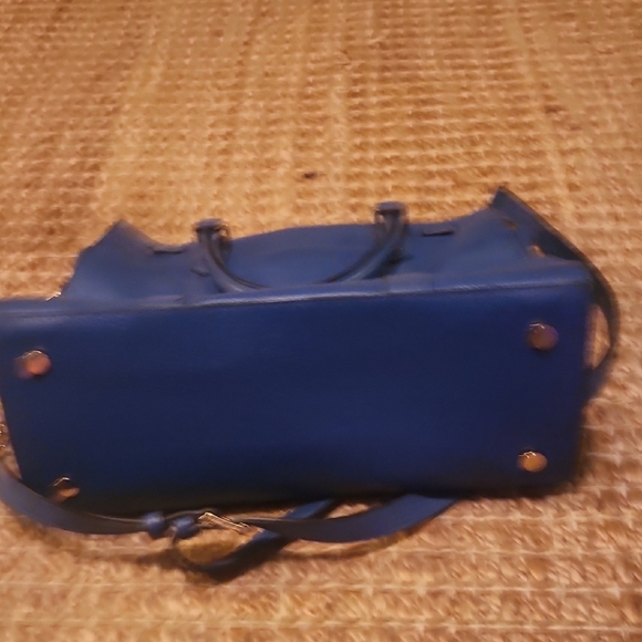 Michael Kors Blue Satchel Structured Design with Top Handles - Picture 5 of 8